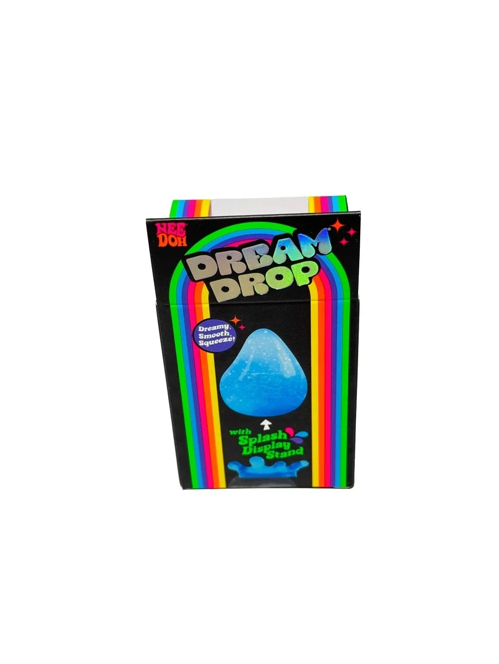Schylling NeeDoh Dream Drop Pink Blue Set of 2 Sparkle Squishy Splash Stands New